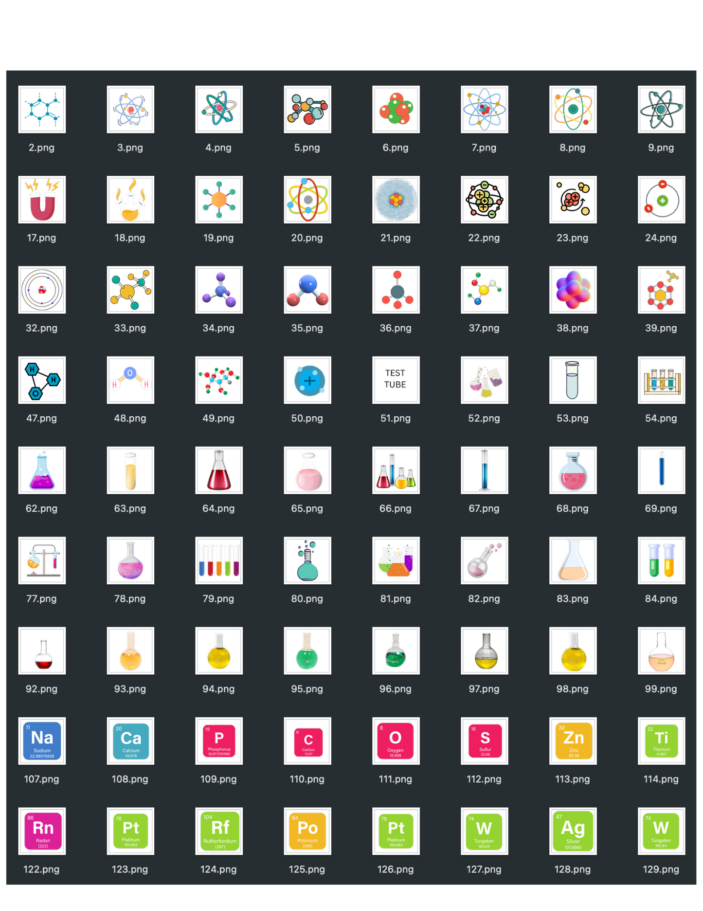 Digital Stickers - Chemistry + 224