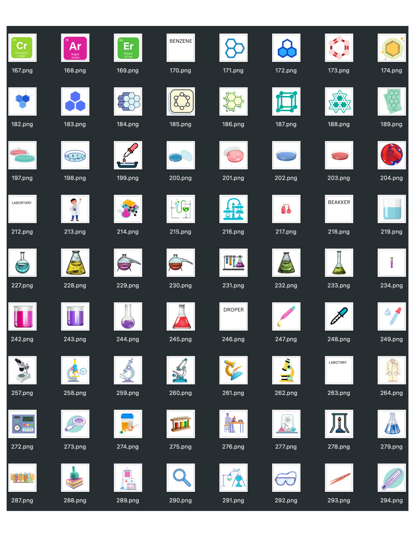 Digital Stickers - Chemistry  + 224