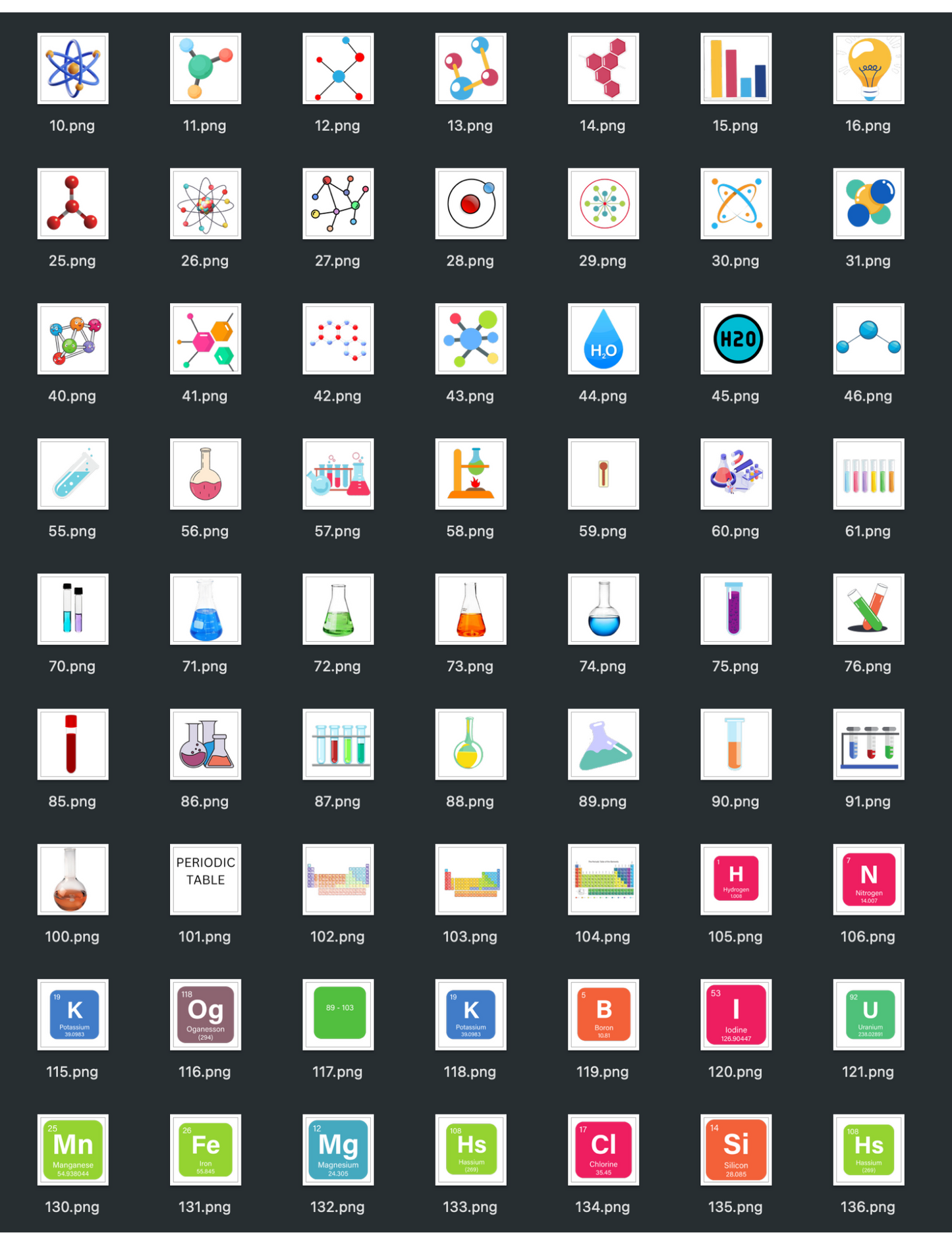 Digital Stickers - Chemistry  + 224