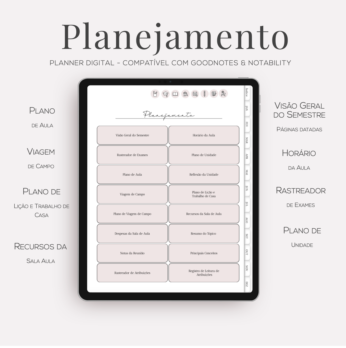 Planner Digital para Professores 2026